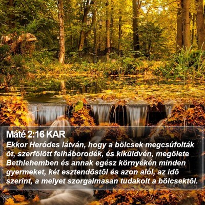 Máté 2:16 KAR Bible Verse Image