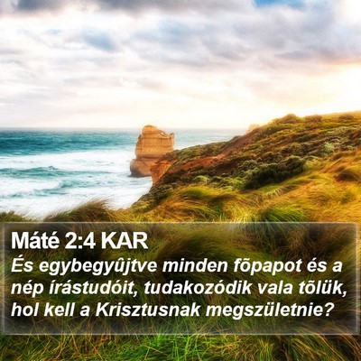 Máté 2:4 KAR Bible Verse Image