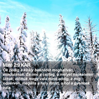 Máté 2:9 KAR Bible Verse Image