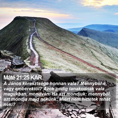 Máté 21:25 KAR Bible Verse Image
