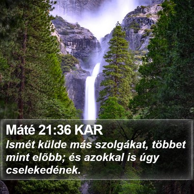 Máté 21:36 KAR Bible Verse Image