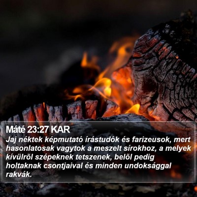 Máté 23:27 KAR Bible Verse Image
