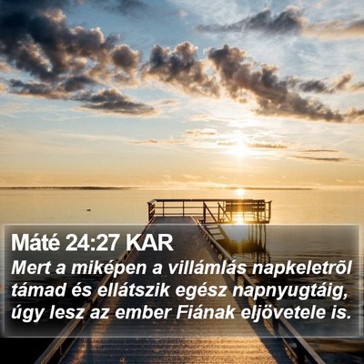 Máté 24:27 KAR Bible Verse Image