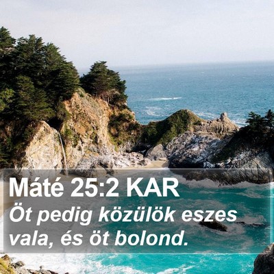 Máté 25:2 KAR Bible Verse Image