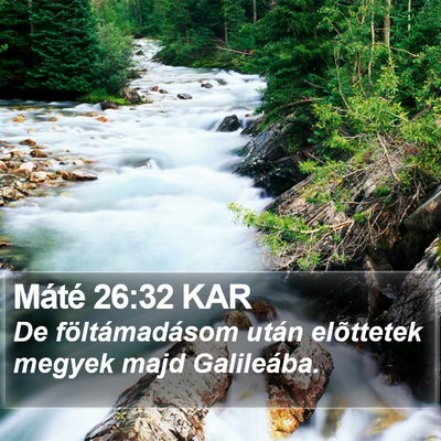 Máté 26:32 KAR Bible Verse Image
