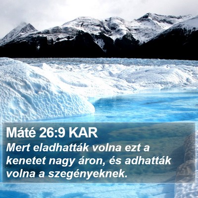 Máté 26:9 KAR Bible Verse Image