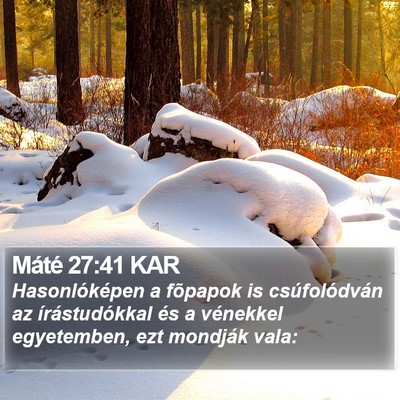Máté 27:41 KAR Bible Verse Image