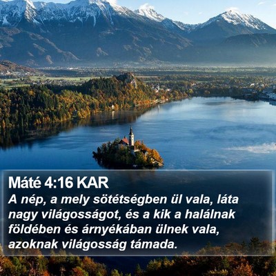 Máté 4:16 KAR Bible Verse Image