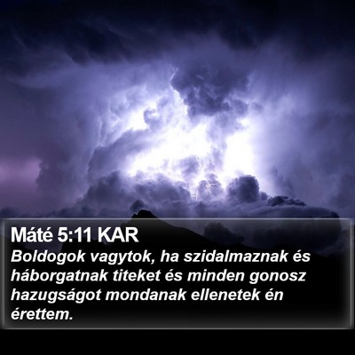 Máté 5:11 KAR Bible Verse Image