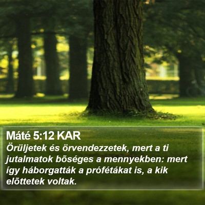 Máté 5:12 KAR Bible Verse Image
