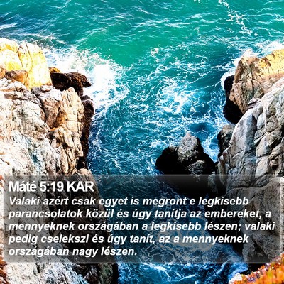 Máté 5:19 KAR Bible Verse Image