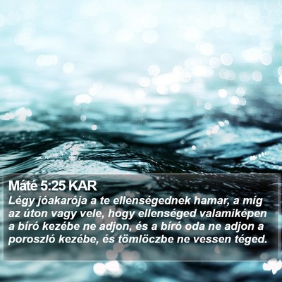 Máté 5:25 KAR Bible Verse Image