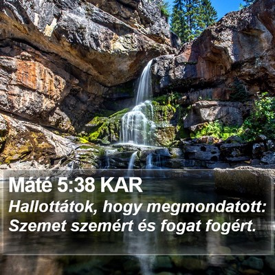 Máté 5:38 KAR Bible Verse Image