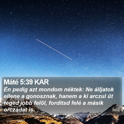 Máté 5:39 KAR Bible Verse Image