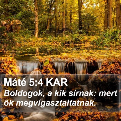 Máté 5:4 KAR Bible Verse Image