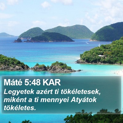 Máté 5:48 KAR Bible Verse Image