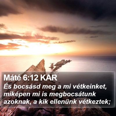 Máté 6:12 KAR Bible Verse Image