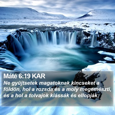 Máté 6:19 KAR Bible Verse Image