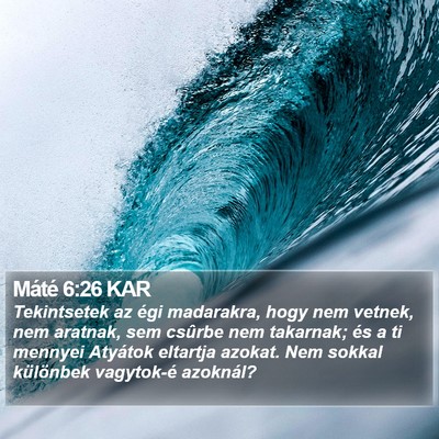 Máté 6:26 KAR Bible Verse Image
