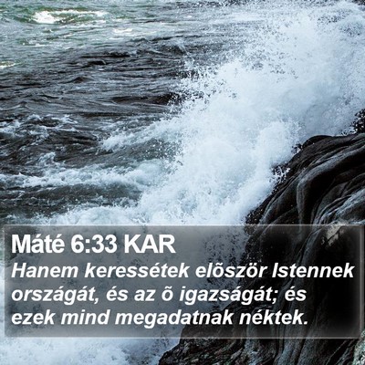 Máté 6:33 KAR Bible Verse Image