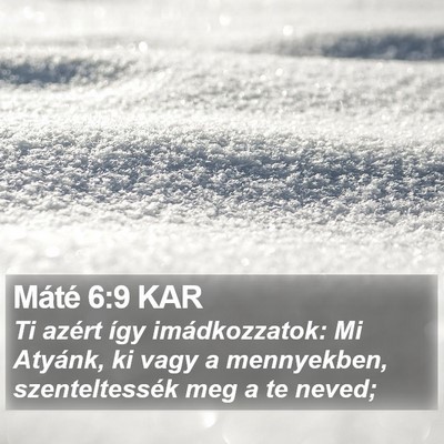 Máté 6:9 KAR Bible Verse Image
