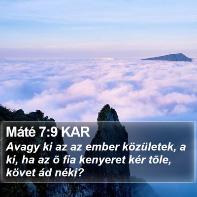 Máté 7:9 KAR Bible Verse Image
