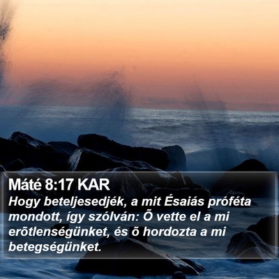 Máté 8:17 KAR Bible Verse Image