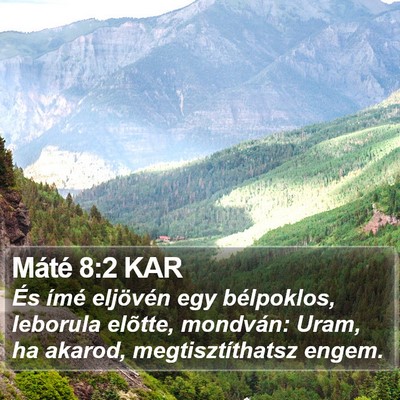 Máté 8:2 KAR Bible Verse Image