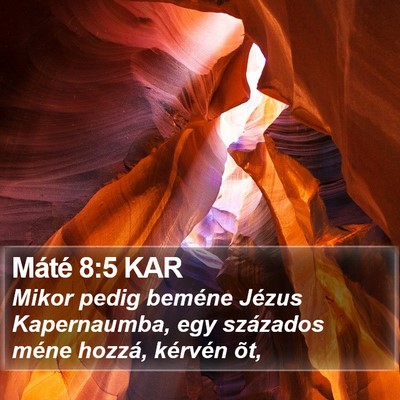 Máté 8:5 KAR Bible Verse Image