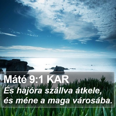 Máté 9:1 KAR Bible Verse Image