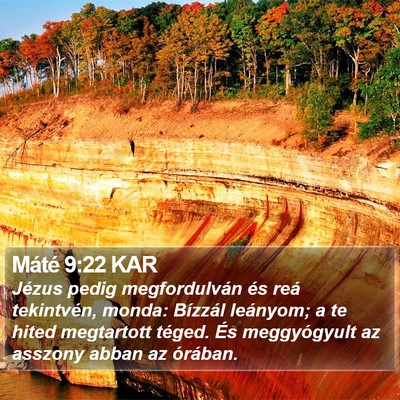 Máté 9:22 KAR Bible Verse Image