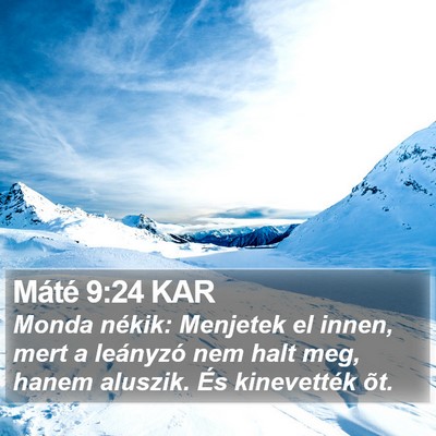 Máté 9:24 KAR Bible Verse Image