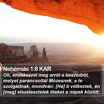 Nehémiás 1:8 KAR Bible Verse Image