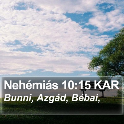 Nehémiás 10:15 KAR Bible Verse Image