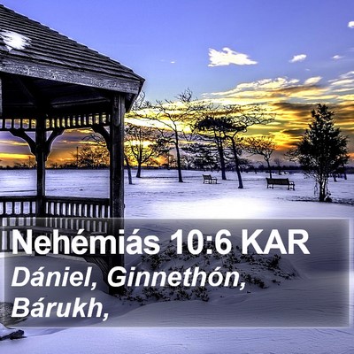 Nehémiás 10:6 KAR Bible Verse Image