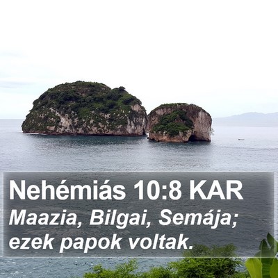 Nehémiás 10:8 KAR Bible Verse Image