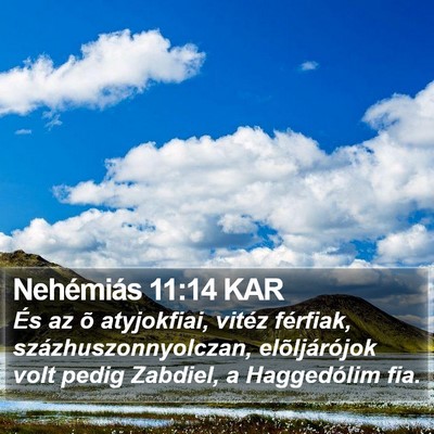 Nehémiás 11:14 KAR Bible Verse Image