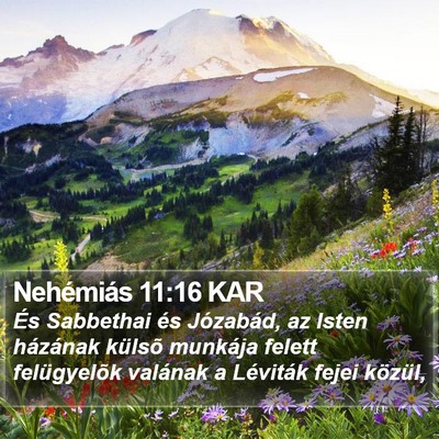 Nehémiás 11:16 KAR Bible Verse Image