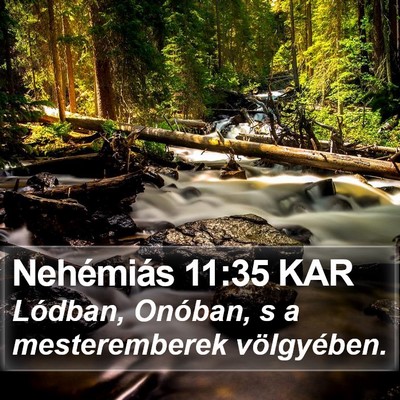 Nehémiás 11:35 KAR Bible Verse Image