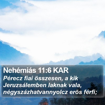 Nehémiás 11:6 KAR Bible Verse Image
