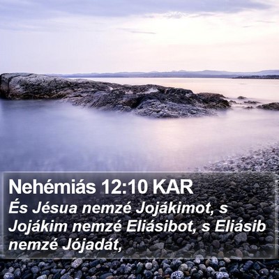 Nehémiás 12:10 KAR Bible Verse Image
