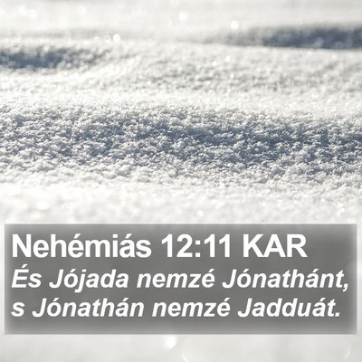 Nehémiás 12:11 KAR Bible Verse Image