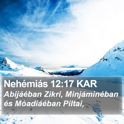 Nehémiás 12:17 KAR Bible Verse Image
