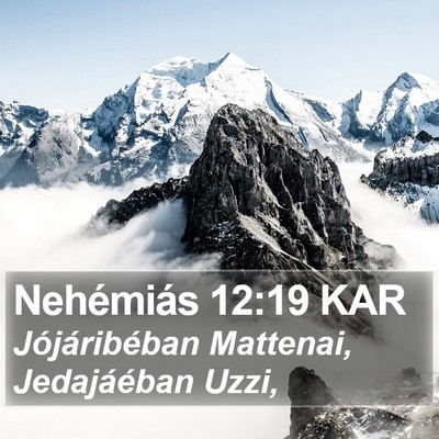 Nehémiás 12:19 KAR Bible Verse Image