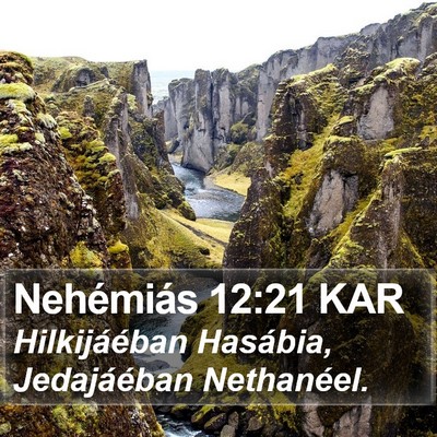 Nehémiás 12:21 KAR Bible Verse Image