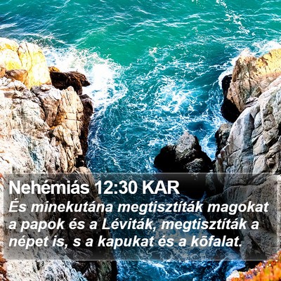 Nehémiás 12:30 KAR Bible Verse Image