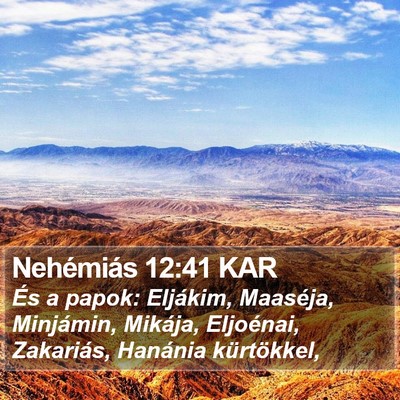Nehémiás 12:41 KAR Bible Verse Image