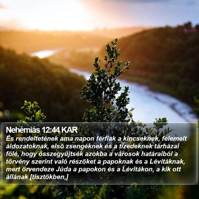 Nehémiás 12:44 KAR Bible Verse Image