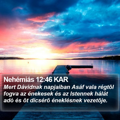 Nehémiás 12:46 KAR Bible Verse Image