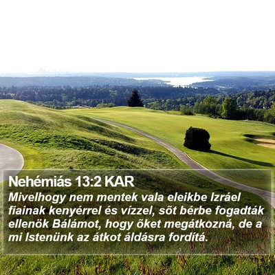 Nehémiás 13:2 KAR Bible Verse Image